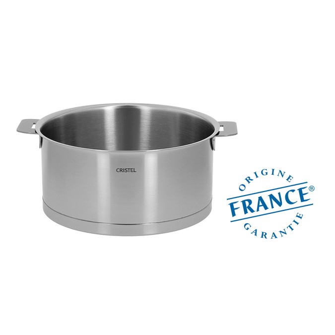 Faitout inox 22 cm strate amovible - cristel 