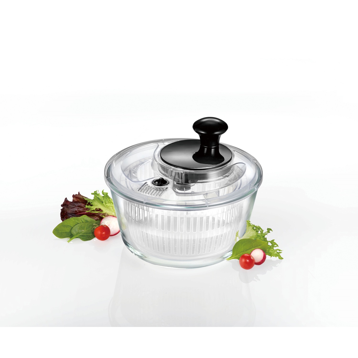 Petite essoreuse à salade avec cuve en verre ø21 cm - mastrad