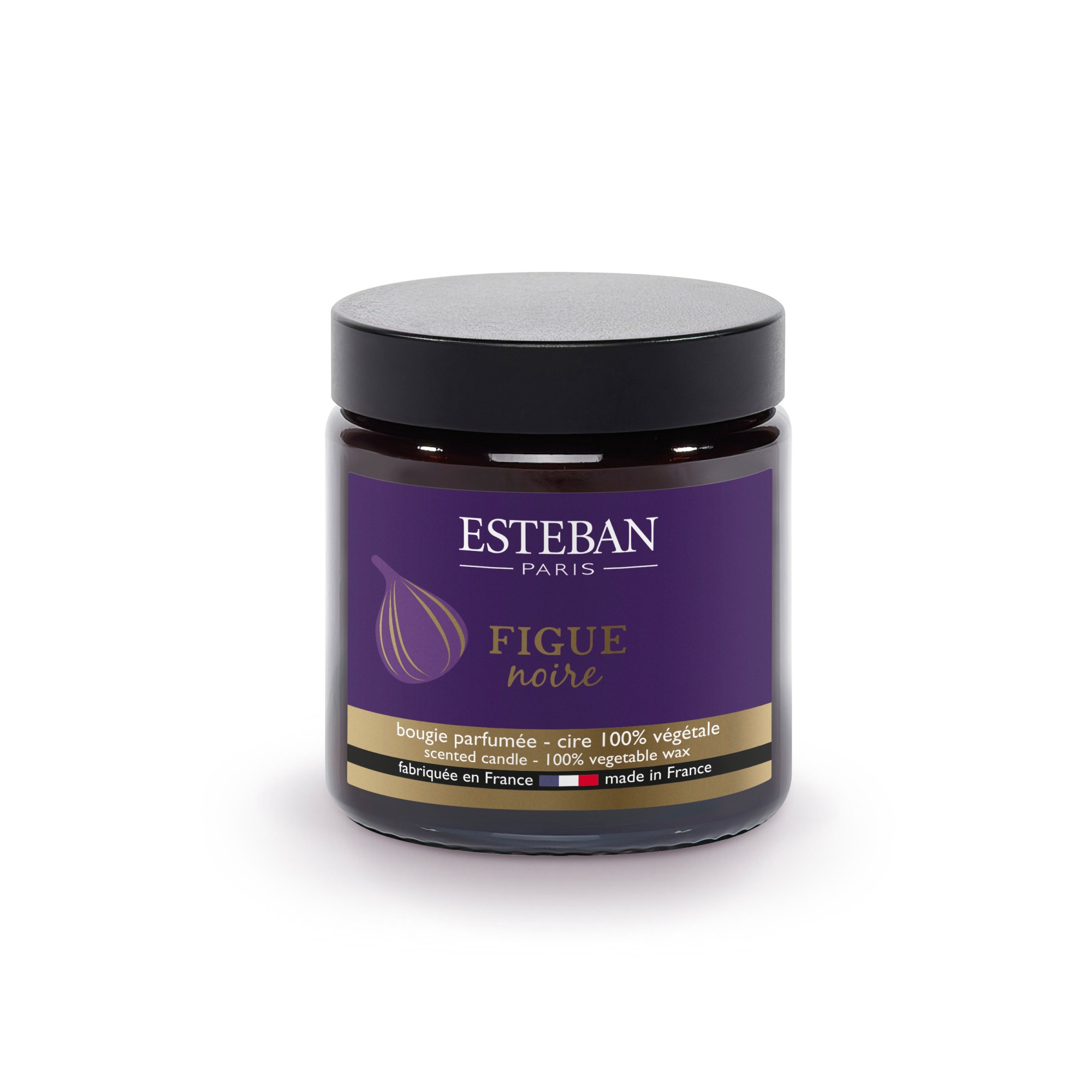 Figue noire, bougie parfumée pommadier figue noire 90g - esteban