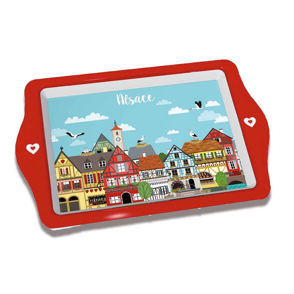 Petit plateau 26x16 cm ma belle alsace - moldeo