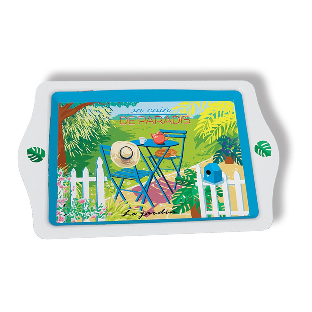Petit plateau 26x16 cm mon coin de paradis - moldeo