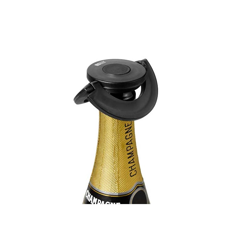 Bouchon stoppeur pour bouteille de champagne noir - adhoc