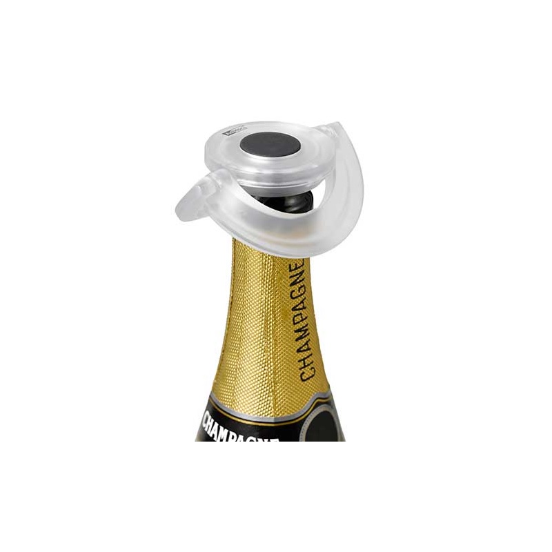 Bouchon stoppeur pour bouteille de champagne blanc translucide - adhoc