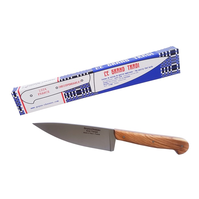 Couteau de chef le grand tradi, olivier 24 cm - goyon chazeau