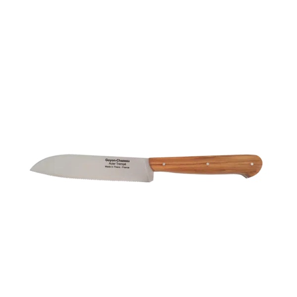 Couteau happy tradi multi-usages micro-denté, olivier 24 cm - goyon chazeau