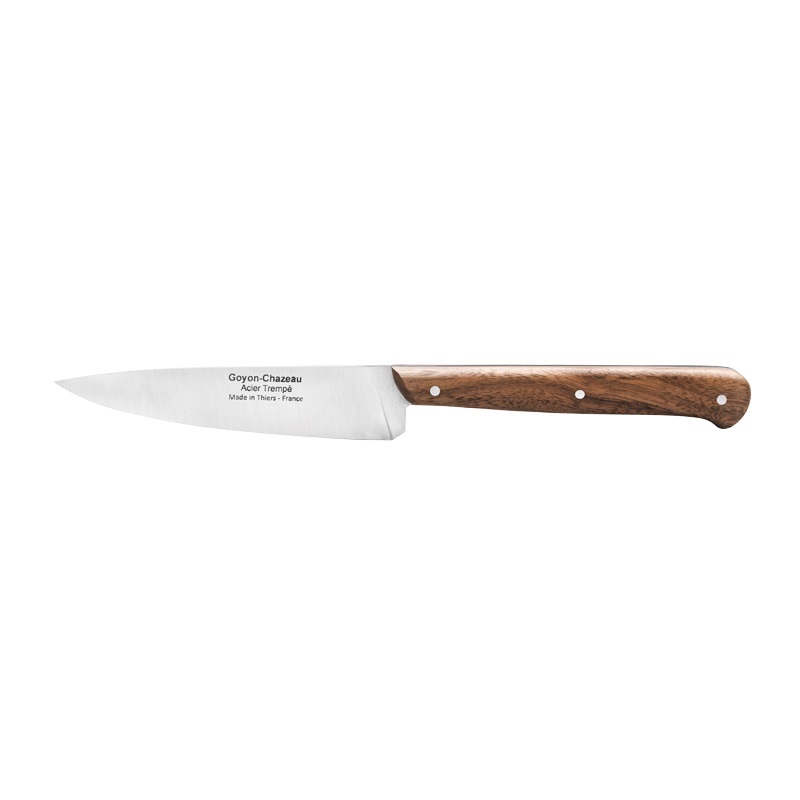 Couteau d'office le grand tradi, noyer vieilli 21 cm - goyon chazeau