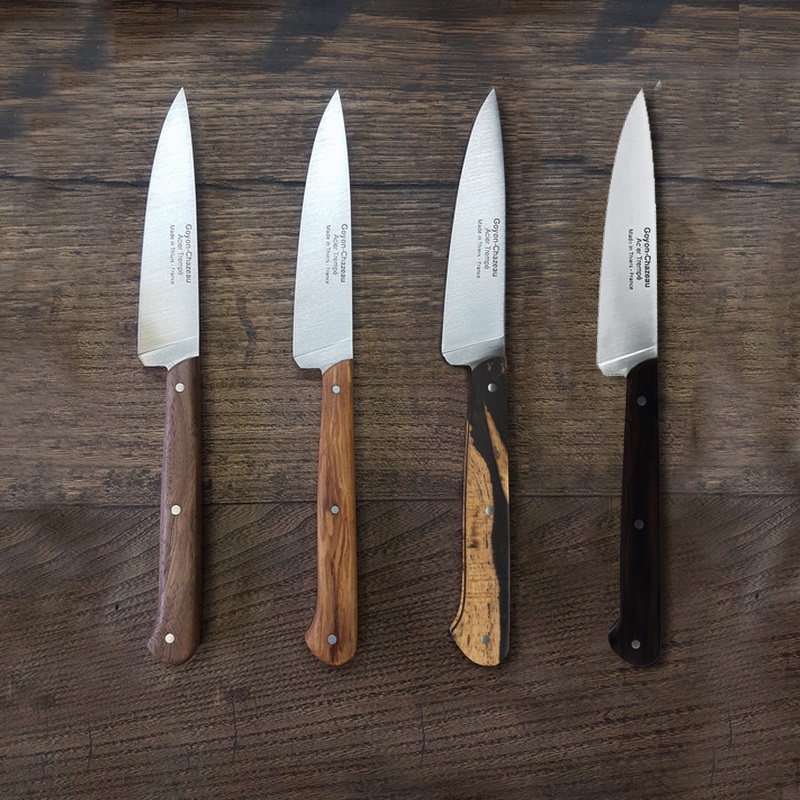 Couteau d'office le grand tradi, noyer vieilli 21 cm - goyon chazeau