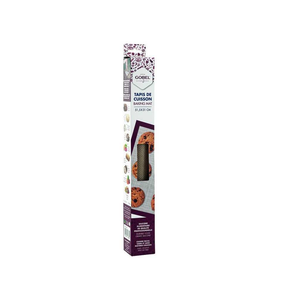 Tapis de cuison et de preparation silicone 51,5 x 31cm- gobel