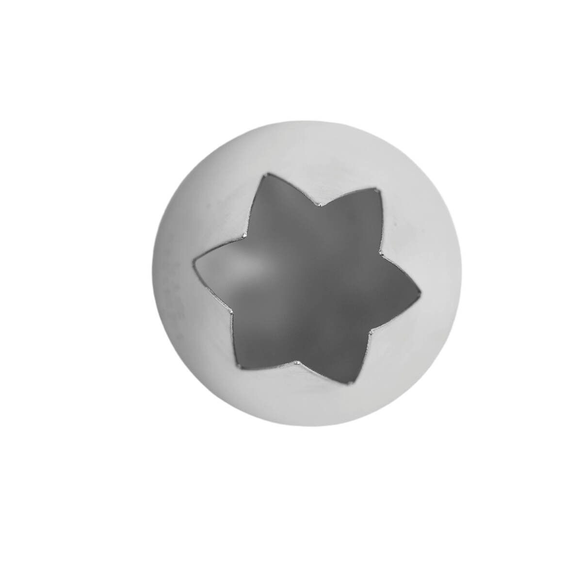 Douille à pâtisserie cannelée - inox - 6 dents - ø 23 mm - gobel