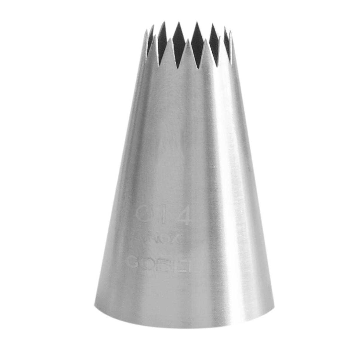 Douille à pâtisserie à petits fours - inox - 15 dents - ø 14 mm - gobel