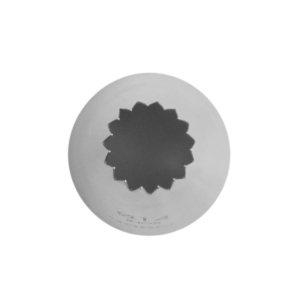 Douille à pâtisserie à petits fours - inox - 15 dents - ø 14 mm - gobel