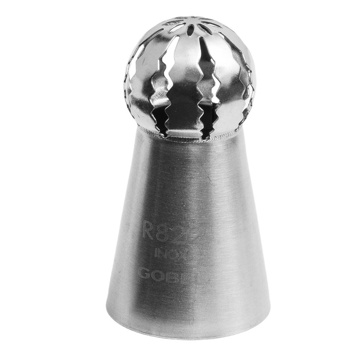 Douille à pâtisserie russe sphère r822 - inox - ø 24 mm - gobel