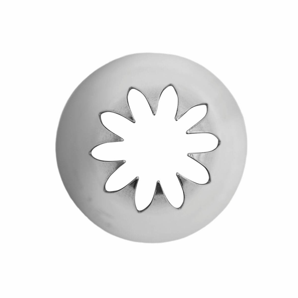 Douille à pâtisserie rose - inox - 10 dents - ø 21 mm - gobel