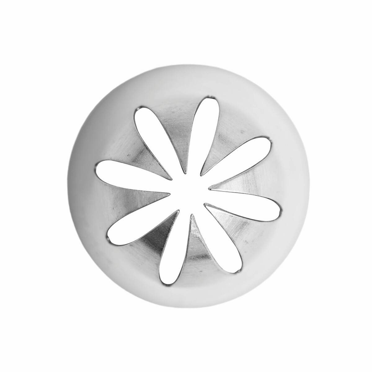 Douille à pâtisserie rose - inox - 8 dents - ø 23 mm - gobel