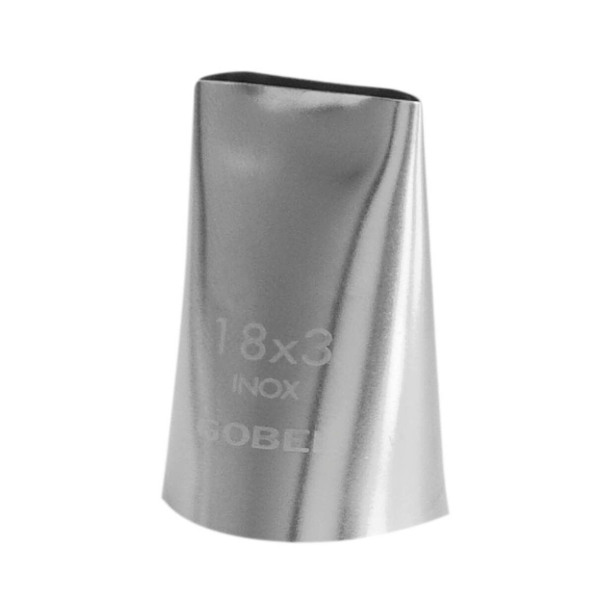 Douille à pâtisserie ruban - inox - 18 x 3 mm - gobel