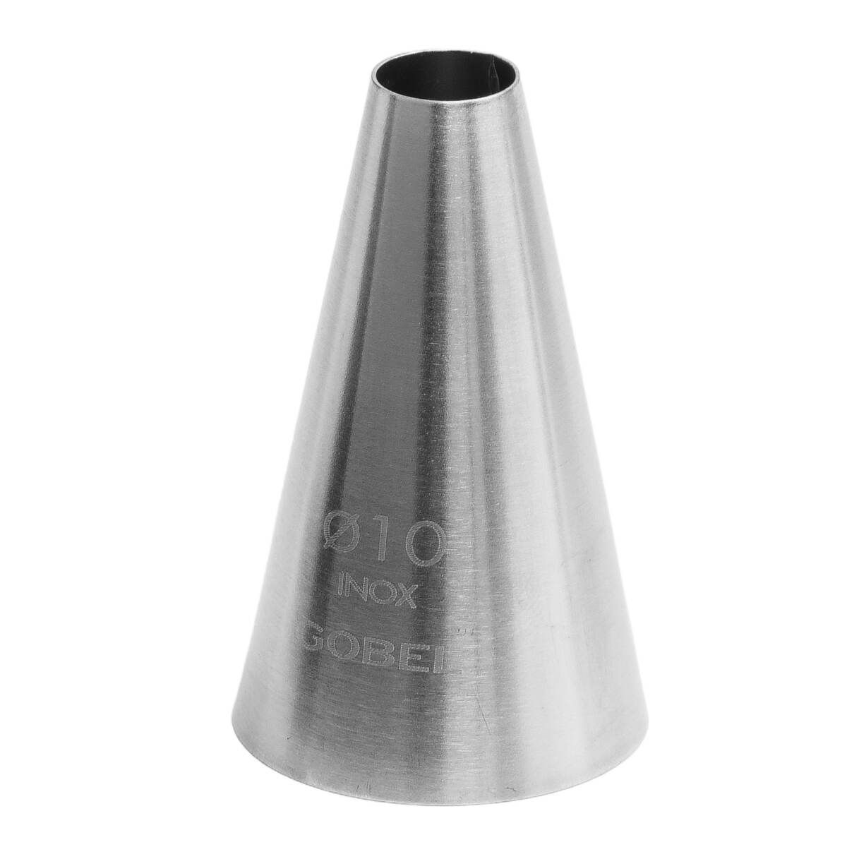Douille à pâtisserie unie - inox - ø 10 mm- gobel