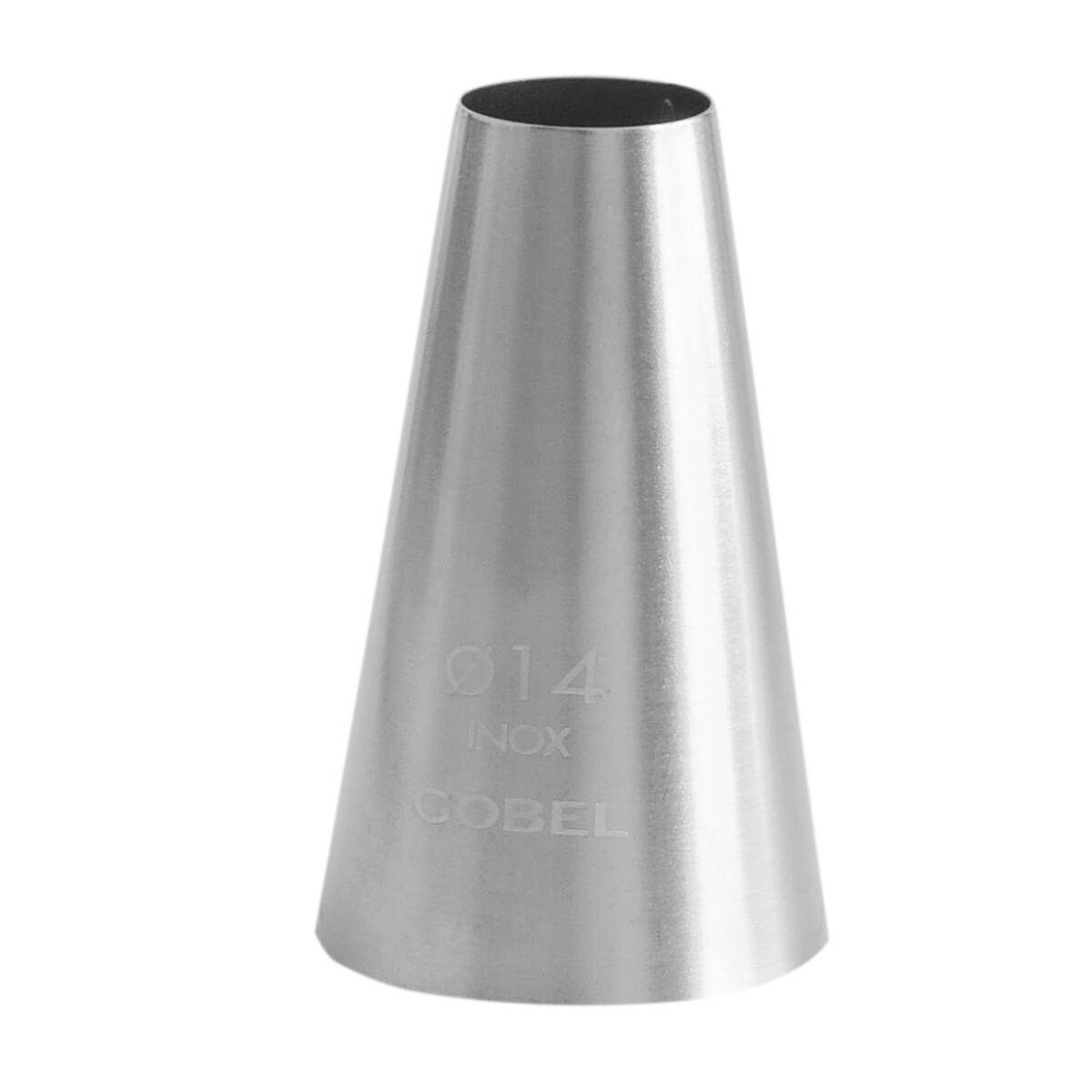 Douille à pâtisserie unie - inox - ø 14 mm- gobel