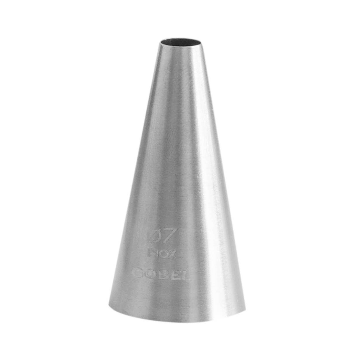 Douille à pâtisserie unie - inox - ø 7 mm- gobel