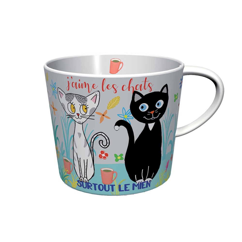 Tasse dejeuner 45cl j'aime les chtas surtout le mien - moldeo