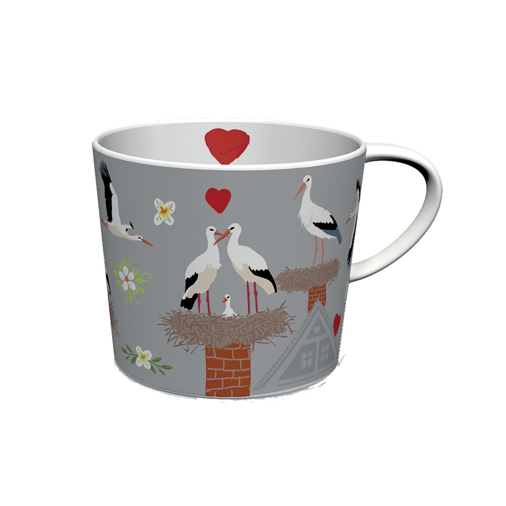 Tasse à déjeuner 45 cl les cigognes d'alsace - moldeo