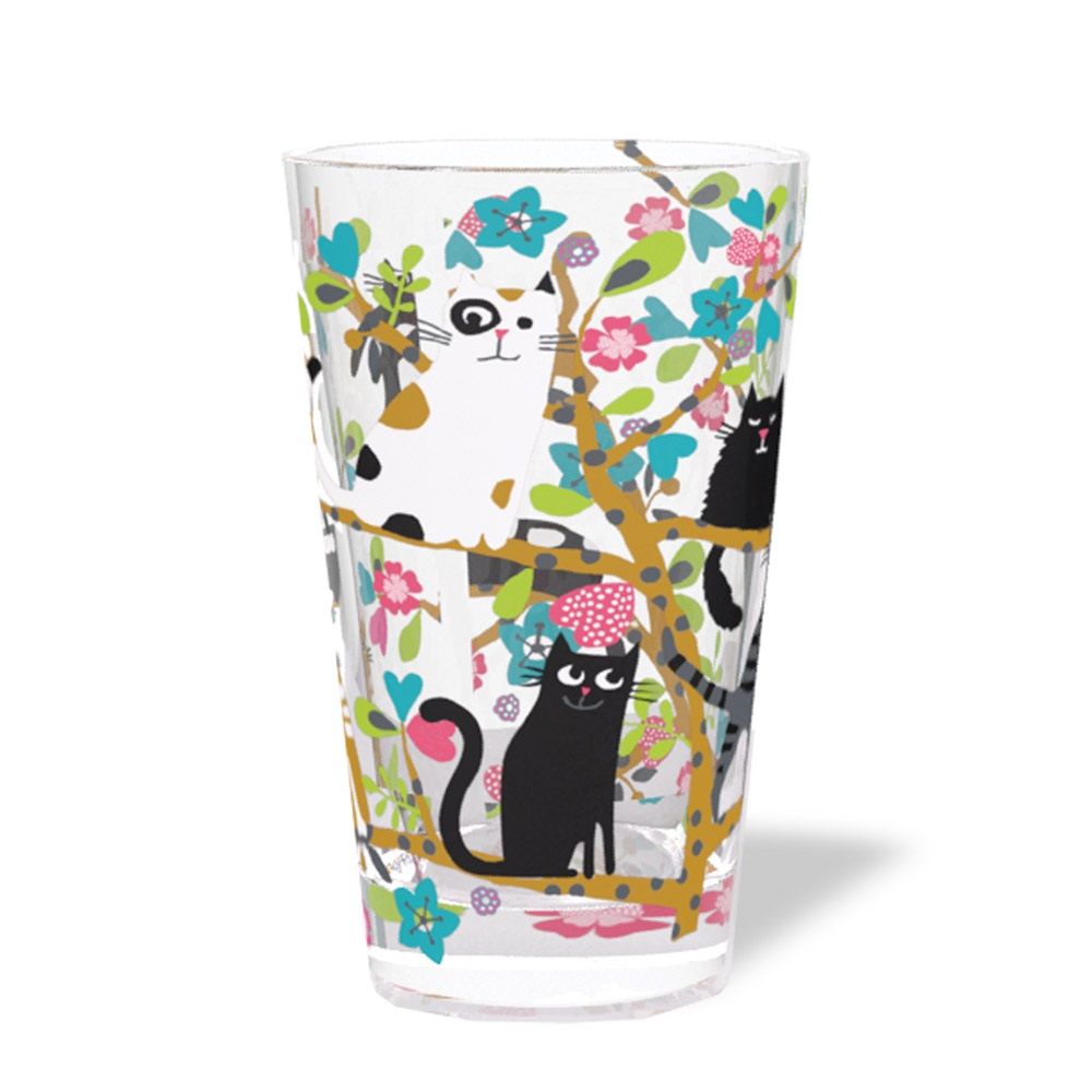 Lot de 6 verres 30 cl l'abre à chats - moldeo