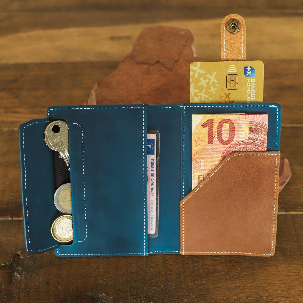 Portefeuille en cuir handy max - alaskan maker
