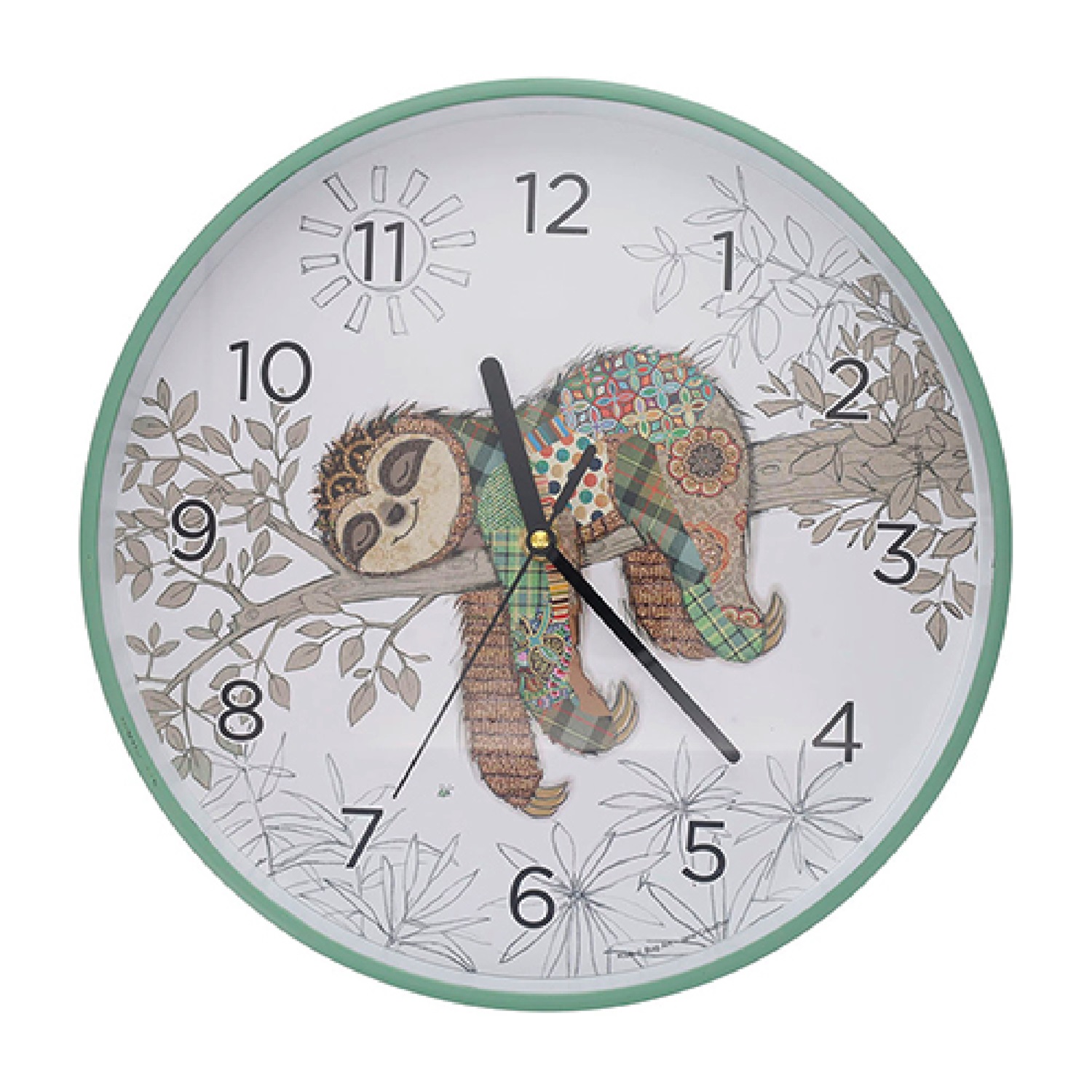 Horloge plastique 30 kook paresseux - kiub