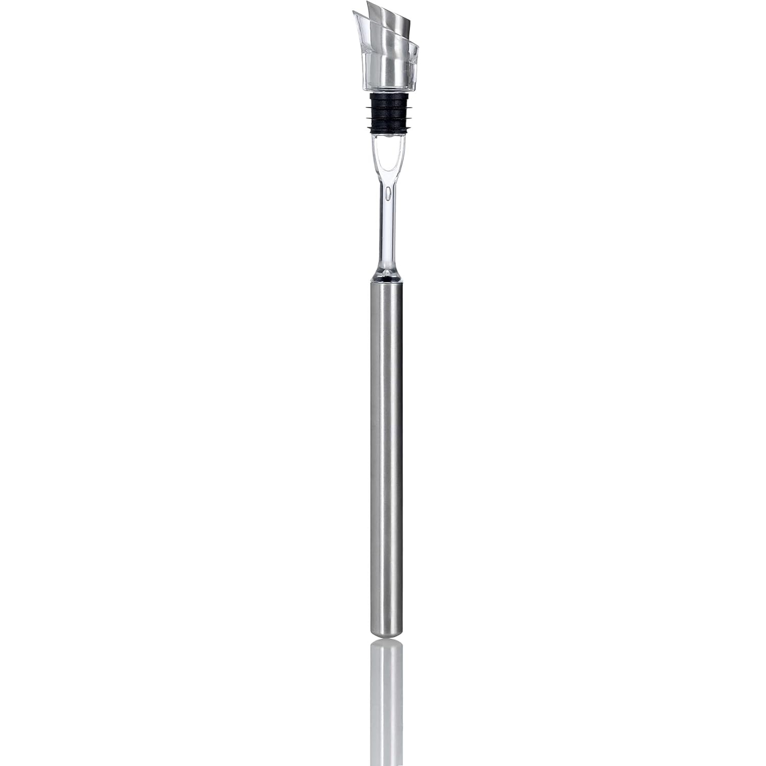 Refroidisseur à vin icepour, silicone grip acier inoxydable verseur - adhoc