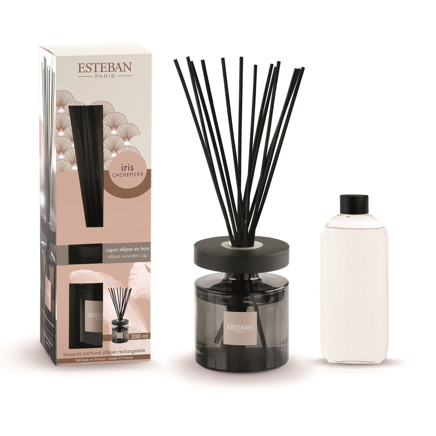 Iris cachemire, bouquet parfumé ellipse 200ml - esteban