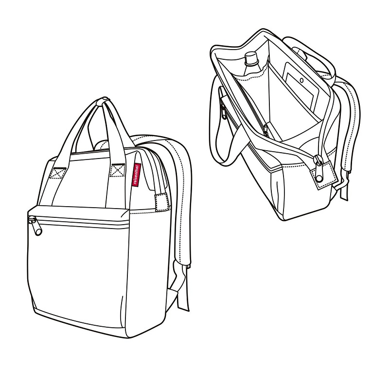 Sac a dos multi usage allrounder r baroque marble - reisenthel