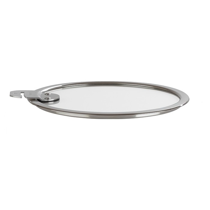 Couvercle plat en verre strate amovible -18 cm - cristel