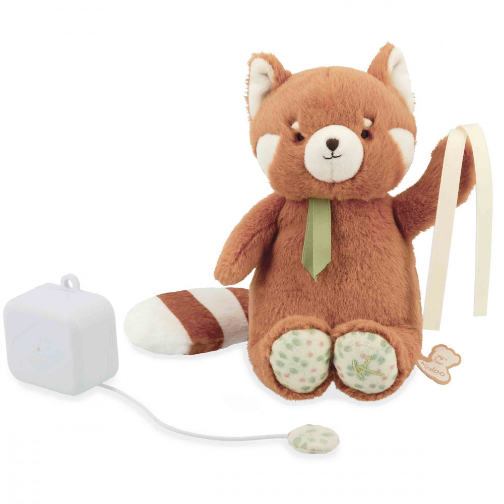 Peluche musicale panda roux 20 cm - kaloo