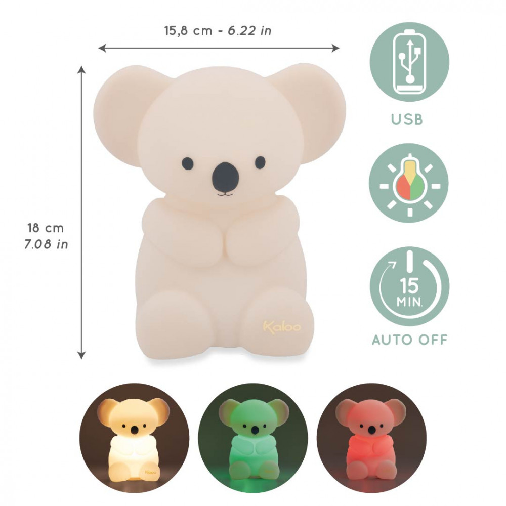 Peluche veilleuse souple koala 18 cm - kaloo
