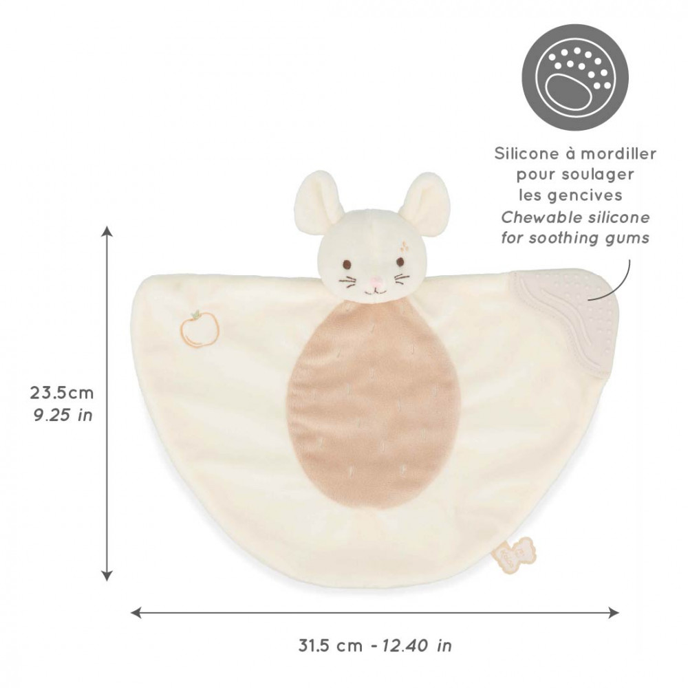 Doudou de dentition, souris 23,5 cm - kaloo