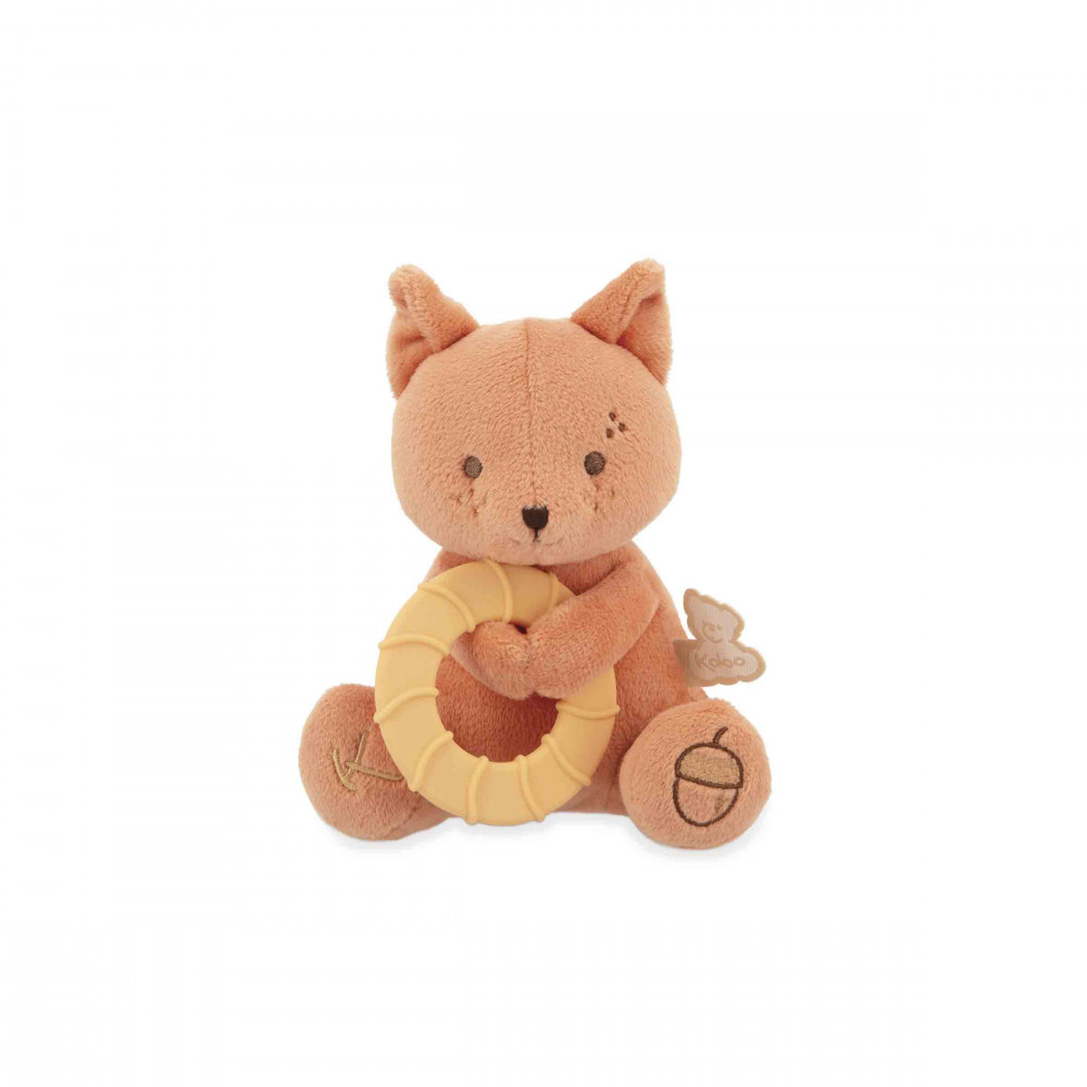 Peluche anneau de dentition ecureuil 14 cm - kaloo