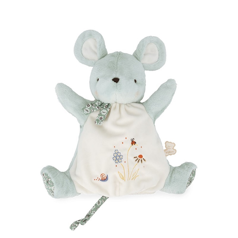 Doudou marionnette souris verte petites chansons - kaloo
