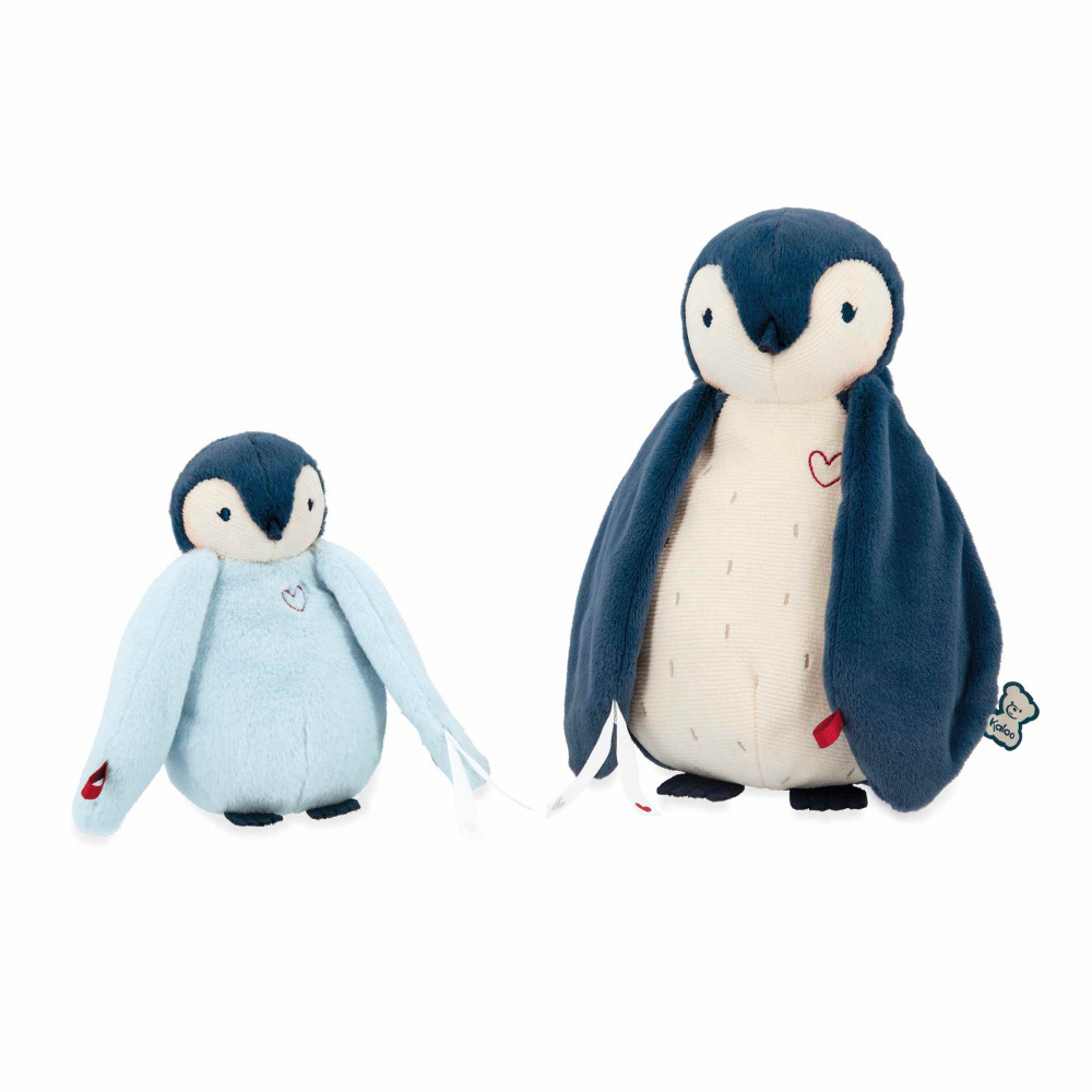 Peluches calins manchots bleus - kaloo 