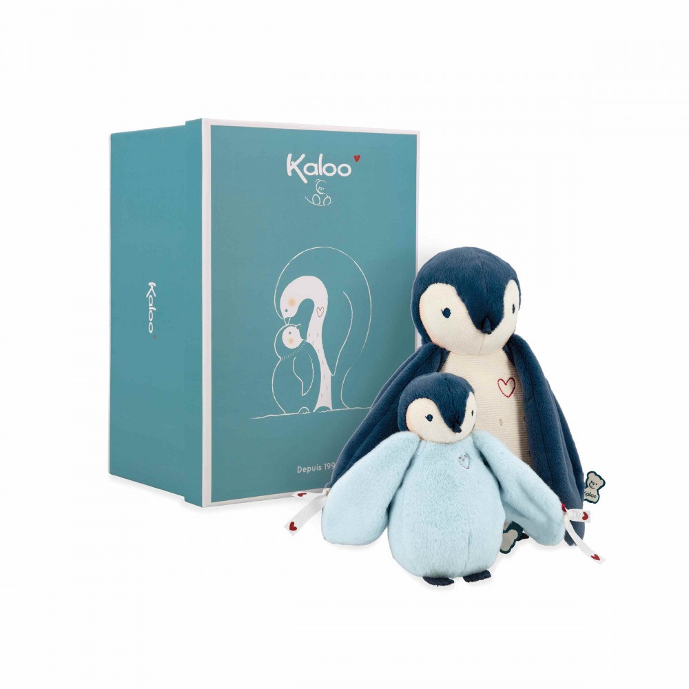 Peluches calins manchots bleus - kaloo 