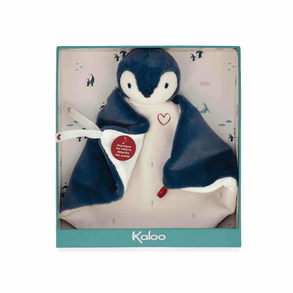 Doudou manchot bleu 24 cm - kaloo 
