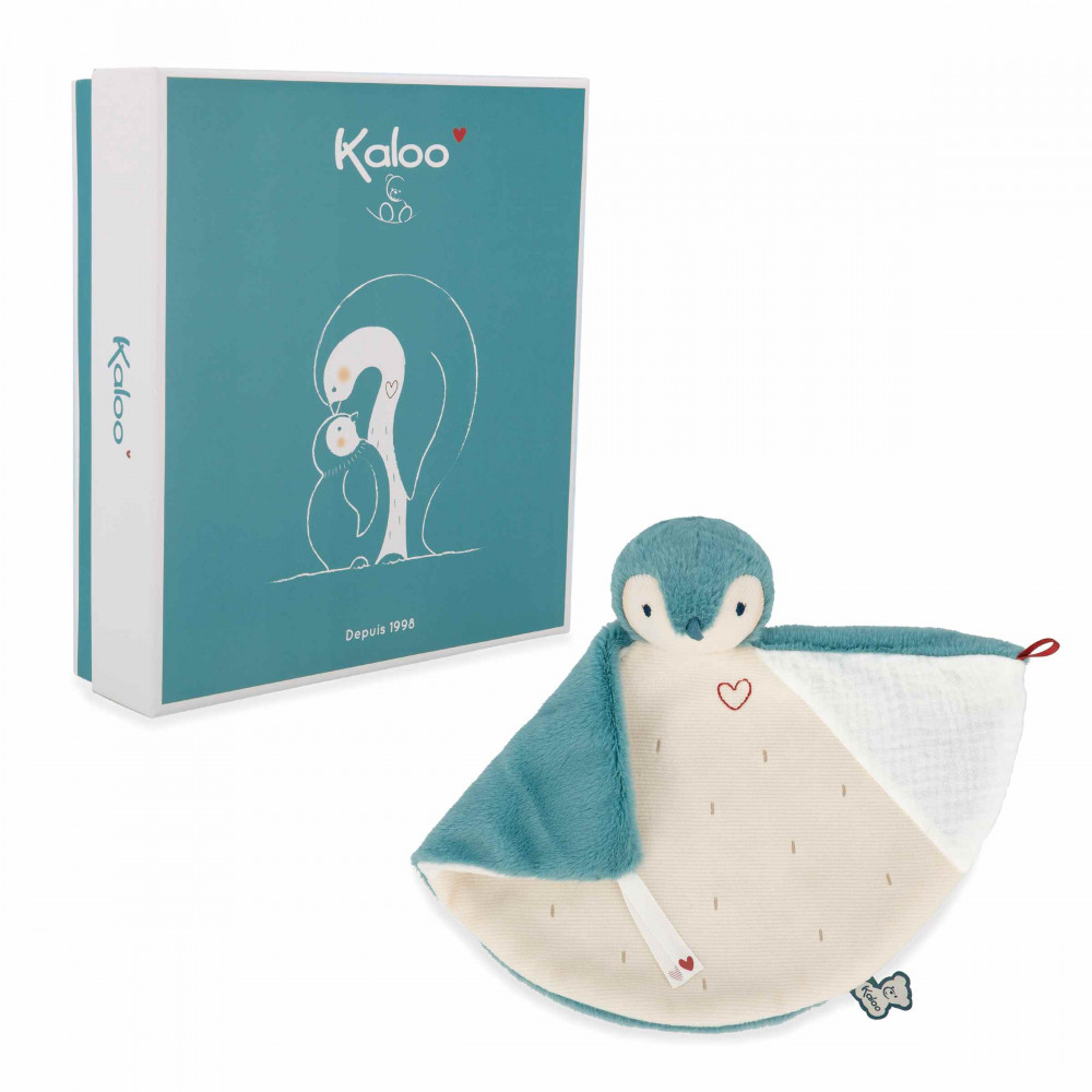 Doudou manchot vert 24 cm - kaloo 