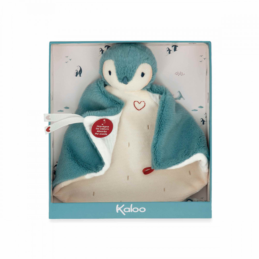 Doudou manchot vert 24 cm - kaloo 