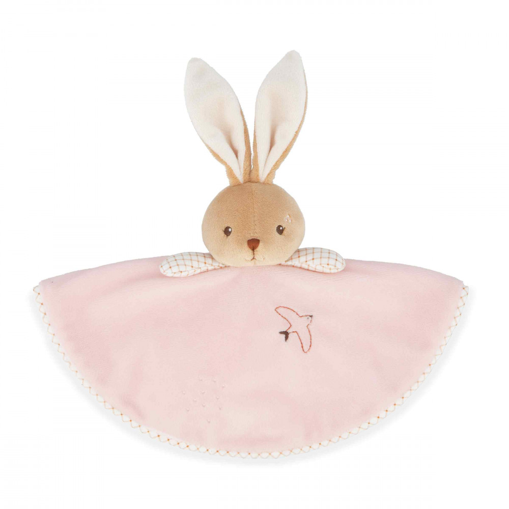 Doudou lapin rond rose - 26 cm - kaloo 