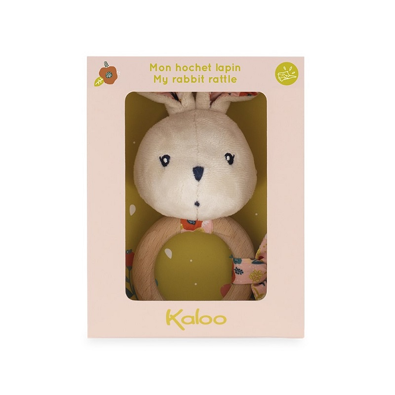 K'doux hochet lapin coquelicot - kaloo