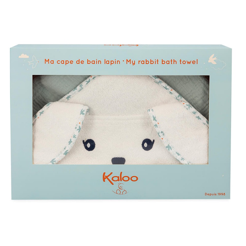 Ma cape de bain lapin colombe - kaloo