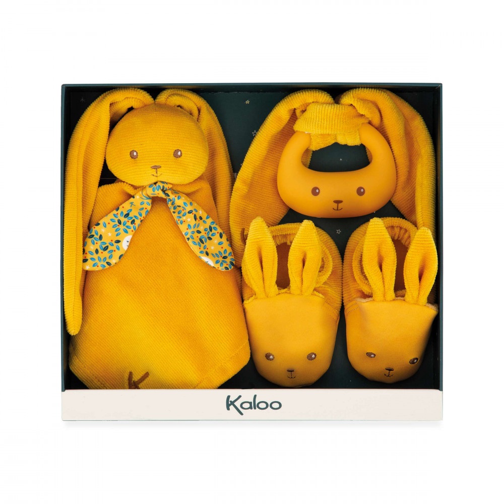 Mon premier coffret de naissance lapinoo ocre - kaloo