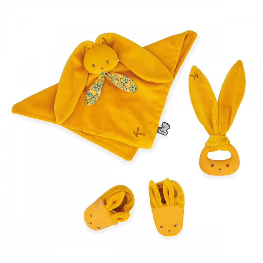 Mon premier coffret de naissance lapinoo ocre - kaloo