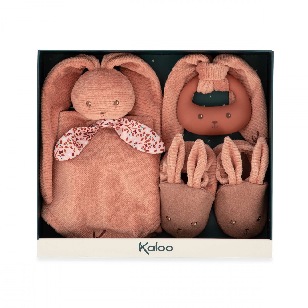 Mon premier coffret de naissance lapinoo terracotta - kaloo