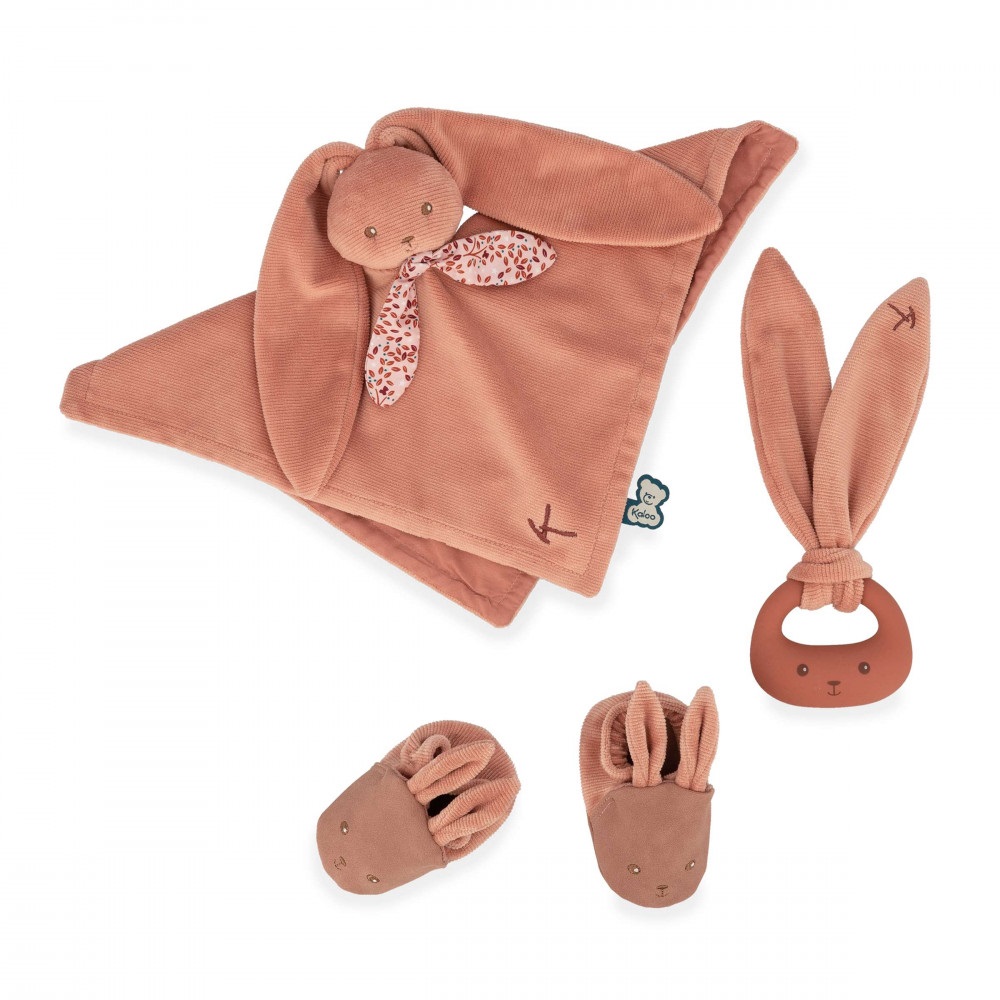 Mon premier coffret de naissance lapinoo terracotta - kaloo