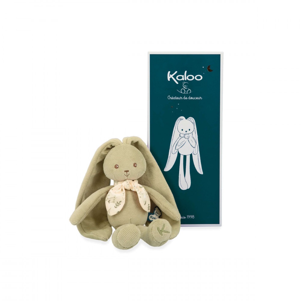 Lapinoo doudou pantin lapin vert - 25 cm - kaloo 