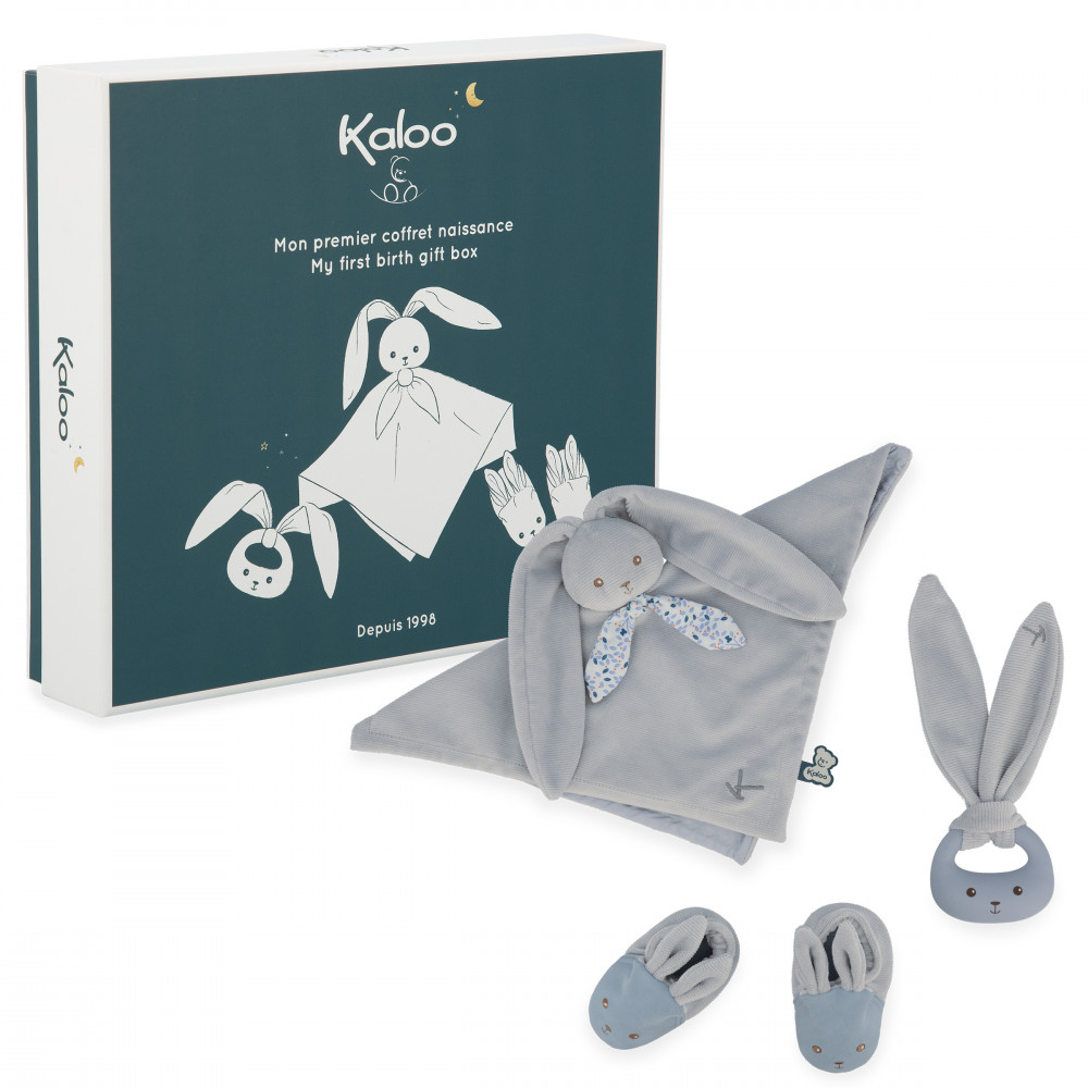 Mon premier coffret de naissance lapinoo bleu- kaloo